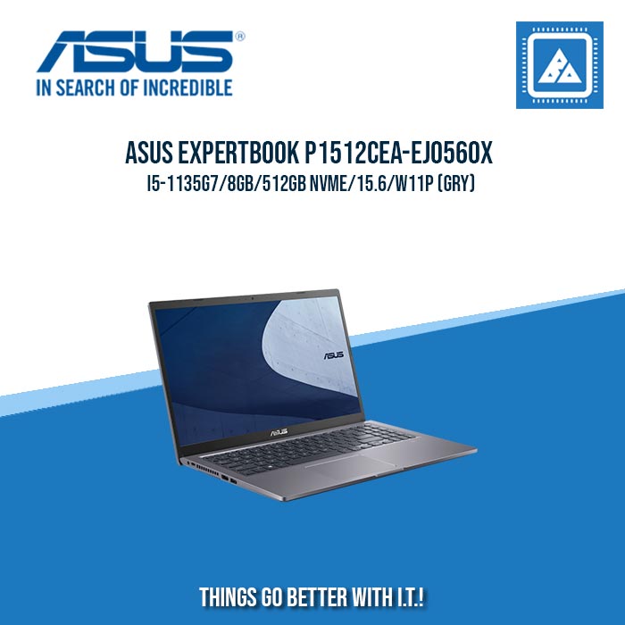 ASUS EXPERTBOOK P1512CEA-EJ0560X I5-1135G7/8GB/512GB NVME | BEST FOR ENTREPRENEURS AND CORPORATES LAPTOP ASUS EXPERTBOOK P1512CEA-EJ0560X I5-1135G7/8GB/512GB NVME | BEST FOR ENTREPRENEURS AND CORPORATES LAPTOP